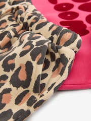 Bright Pink Printed 100% Cotton Sweatshirt and Wide Leg Set (3mths-7yrs) - Image 6 of 7
