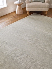 Sage Green Modern Country Rug - Image 3 of 5