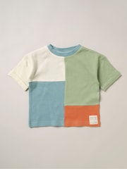 Blau - Lily & Jack 3-teiliges Outfit-Set aus 100 % Baumwolle mit Oberteil, Shorts und Sonnenbrille - Bild 4 von 5