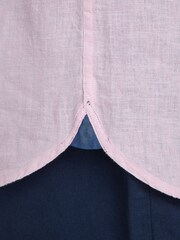 Raging Bull Pink Short Sleeve Classic Linen Shirt - Image 7 of 9