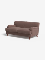MADE.COM Basket Weave Dusky Pink Orson 2 Seater Sofa - Image 1 of 3