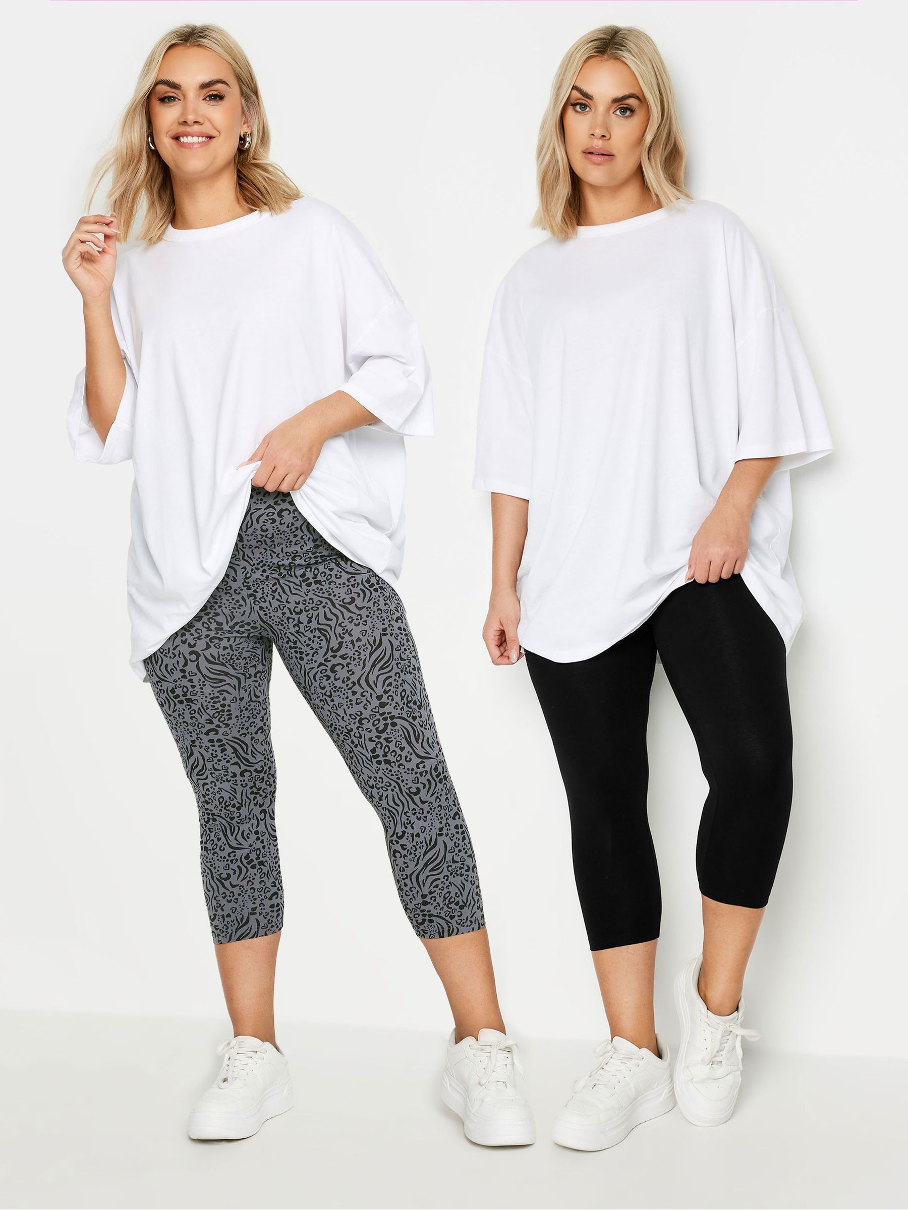 Printed cropped leggings discount