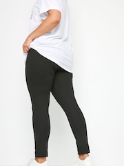 Yours Curve Black Ponte Stretch Trousers - Image 2 of 3