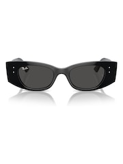 Ray-Ban Kat Rb4427 Irregular Black Sunglasses - Image 4 of 8