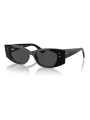 Ray-Ban Kat Rb4427 Irregular Black Sunglasses - Image 5 of 8