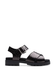 Clarks Black Interest Orinoco Cross Sandals - Image 1 of 7
