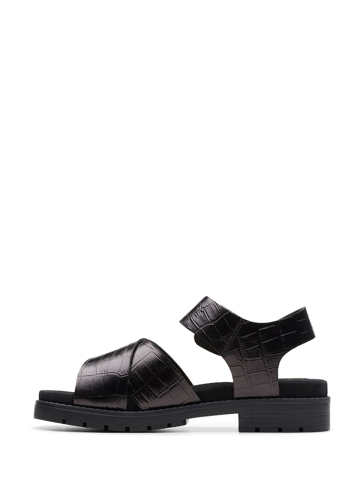 Clarks Black Interest Orinoco Cross Sandals - Image 2 of 7