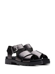Clarks Black Interest Orinoco Cross Sandals - Image 4 of 7