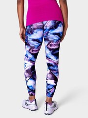 Sweaty Betty Blue Virtual Landscape Print 7/8 Length Power Pro Workout Leggings - Image 2 of 6