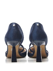 Mornarsko modra - Moda in Pelle Camariya Pointed Set Back čevlji z visoko peto - Slika 3 iz 4