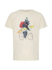 Blend Cream Printed Short Sleeve T-Shirt - Image 5 of 5