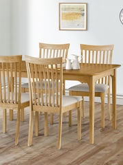 Julian Bowen Light Oak Ibsen Dining Chairs Set Of 2 - Image 2 of 6