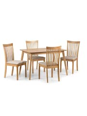Julian Bowen Light Oak Ibsen Dining Chairs Set Of 2 - Image 6 of 6
