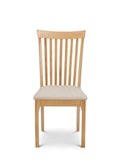 Julian Bowen Set of 2 Light Oak Effect Ibsen Dining Chairs - Image 8 of 8