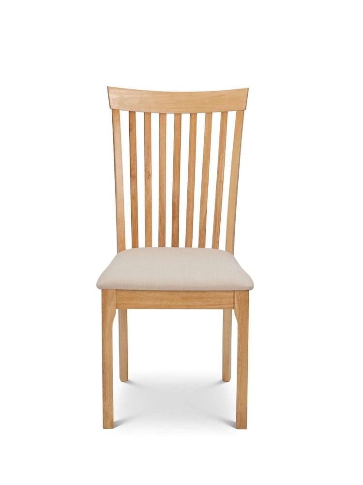 Julian Bowen Set of 2 Light Oak Effect Ibsen Dining Chairs - Image 8 of 8