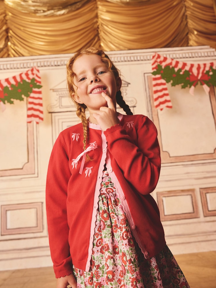 Red Cardigan (3mths-10yrs) - Image 1 of 6