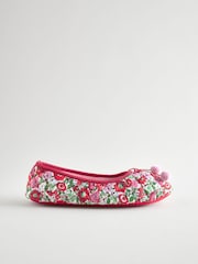 Cath Kidston Pink Ditsy Ballet Slippers - Image 2 of 6