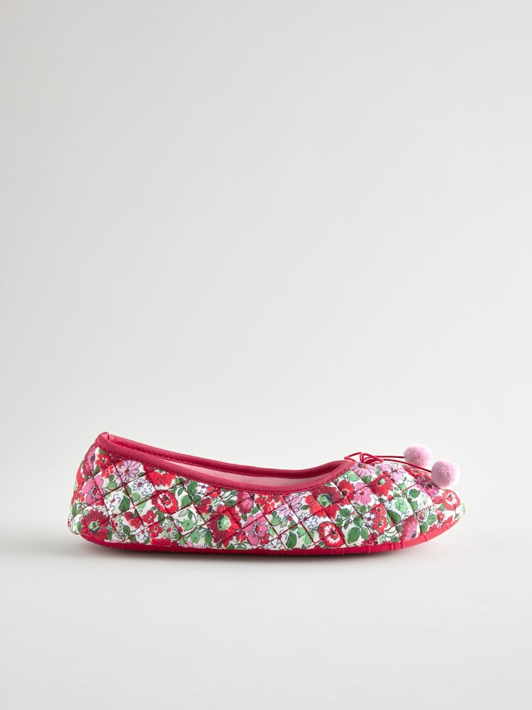 Cath Kidston Pink Ditsy Ballet Slippers - Image 2 of 6