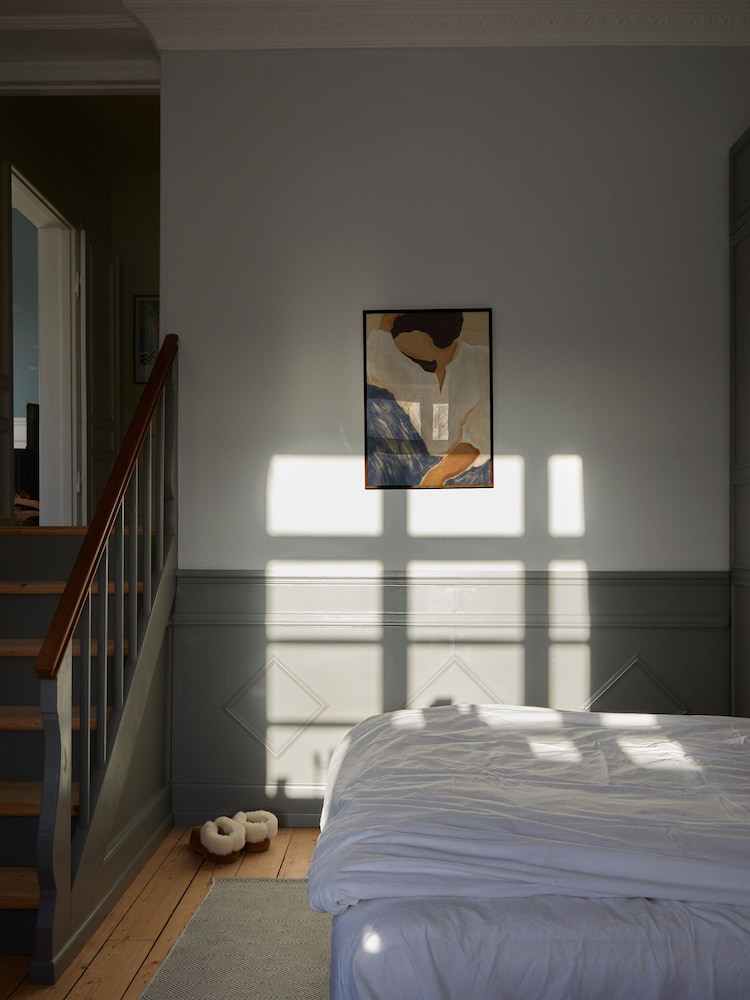 Paper Collective White Silent Dreams Framed Wall Art Print in Dark Oak Frame - Image 4 of 4