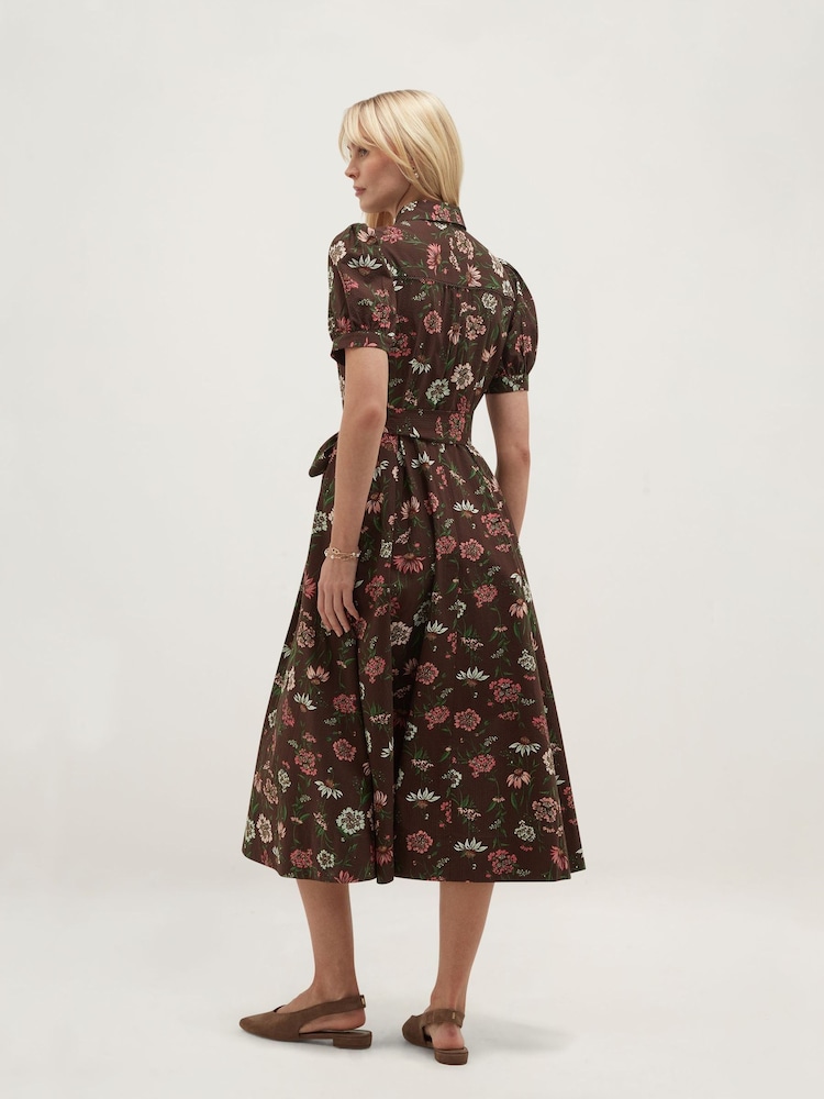 Hobbs Brown Petite Hester Dress - Image 2 of 5 Hobbs Brown Petite Hester Dress - Image 2 of 5