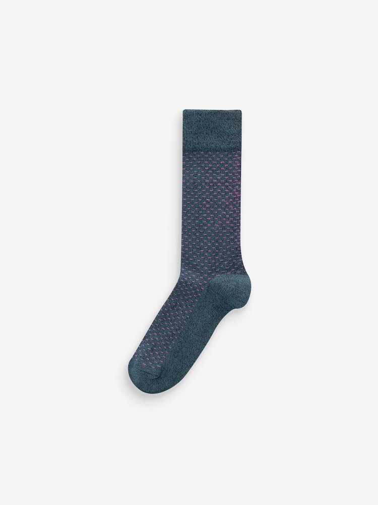 Dash Spot Pattern Smart Socks 5 Pack - Image 2 of 7