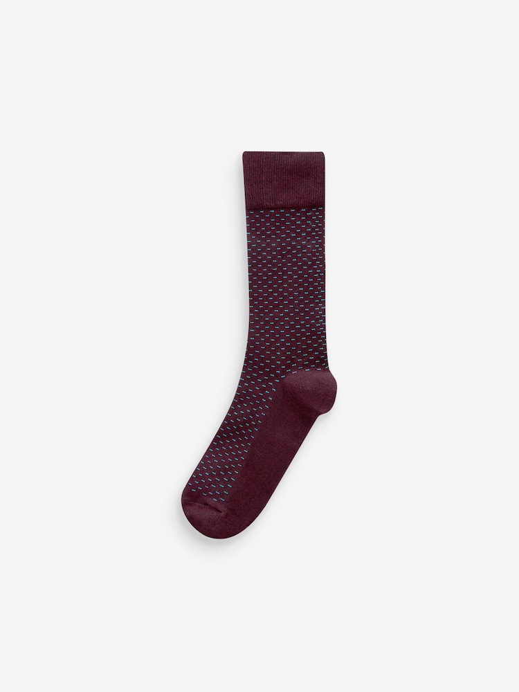 Dash Spot Pattern Smart Socks 5 Pack - Image 3 of 7