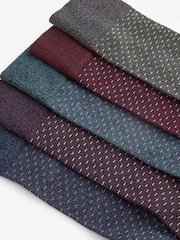 Dash Spot Pattern Smart Socks 5 Pack - Image 7 of 7