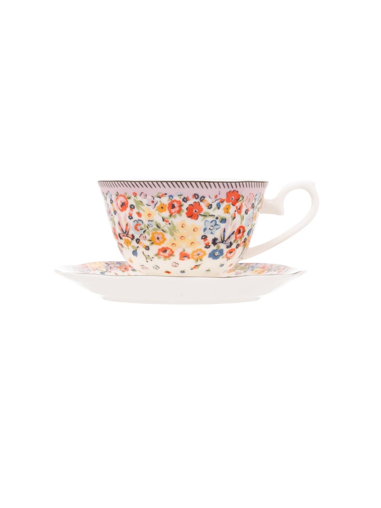 Cath Kidston Set of 2 CK Harmony Ditsy Teacup & Saucer - Image 3 of 3