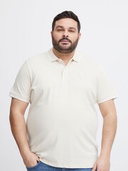 Blend Cream Pique Short Sleeve Polo Shirt - Image 1 of 5