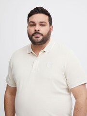 Blend Cream Pique Short Sleeve Polo Shirt - Image 3 of 5