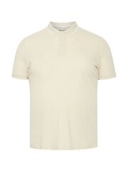 Blend Cream Pique Short Sleeve Polo Shirt - Image 5 of 5