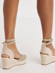 Simply Be Natural Wide Fit Classic Closed Toe Ankle Tie Espadrilles - Image 3 of 4