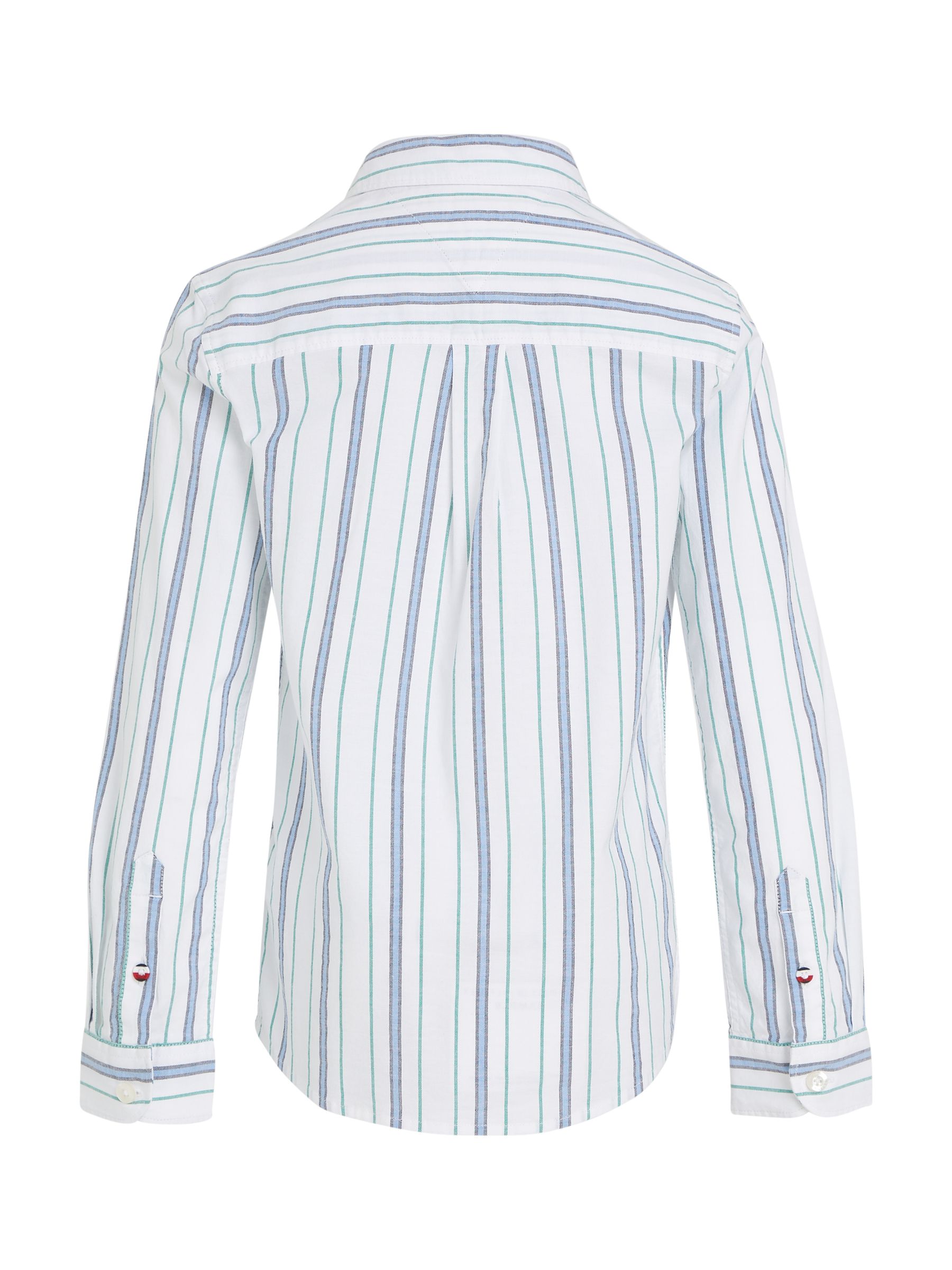 White and blue tommy hilfiger shirt discount