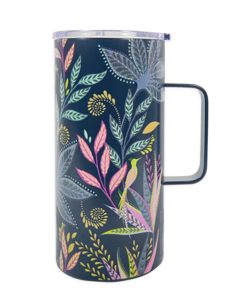 Sara Miller Blue Savannah Large Travel Mug - Image 2 of 3