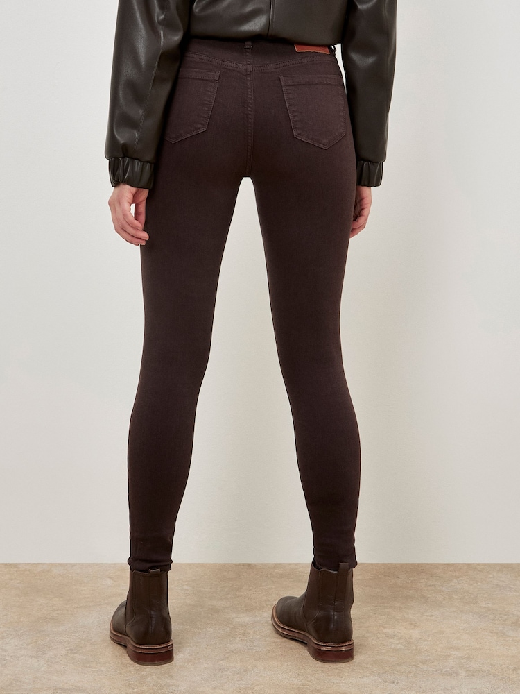Apricot Brown Sienna Skinny Fit Jeans - Image 2 of 6