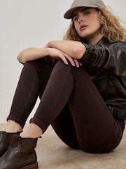 Apricot Brown Sienna Skinny Fit Jeans - Image 3 of 6