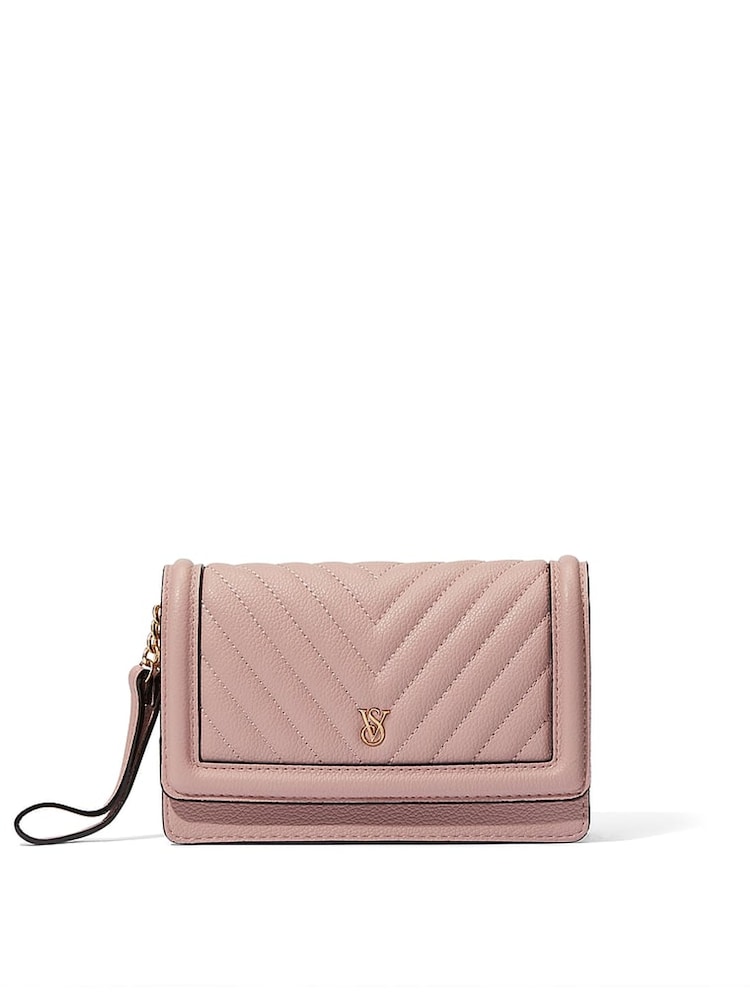 Victoria's Secret Orchid Blush Pink Clutch Bag - Image 1 of 3
