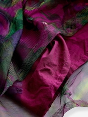 Plum Purple Printed Mesh Party Dress (3mths-7yrs) - Image 11 of 11