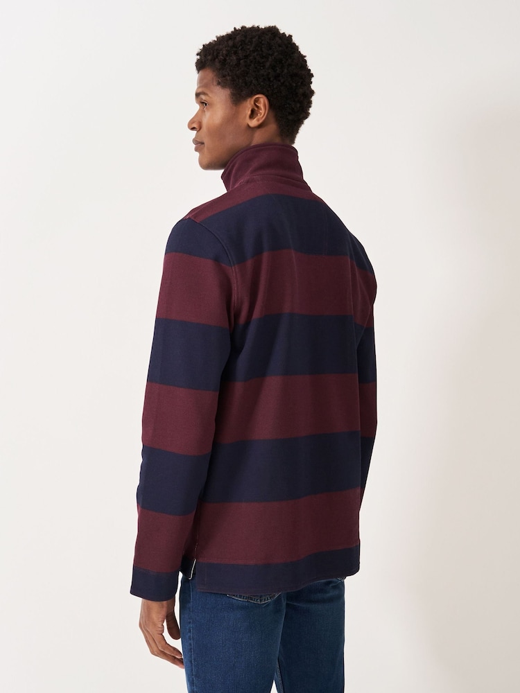Crew Clothing Padstow Pique Sweatshirt - Image 2 of 5 Crew Clothing Padstow Pique Sweatshirt - Image 2 of 5