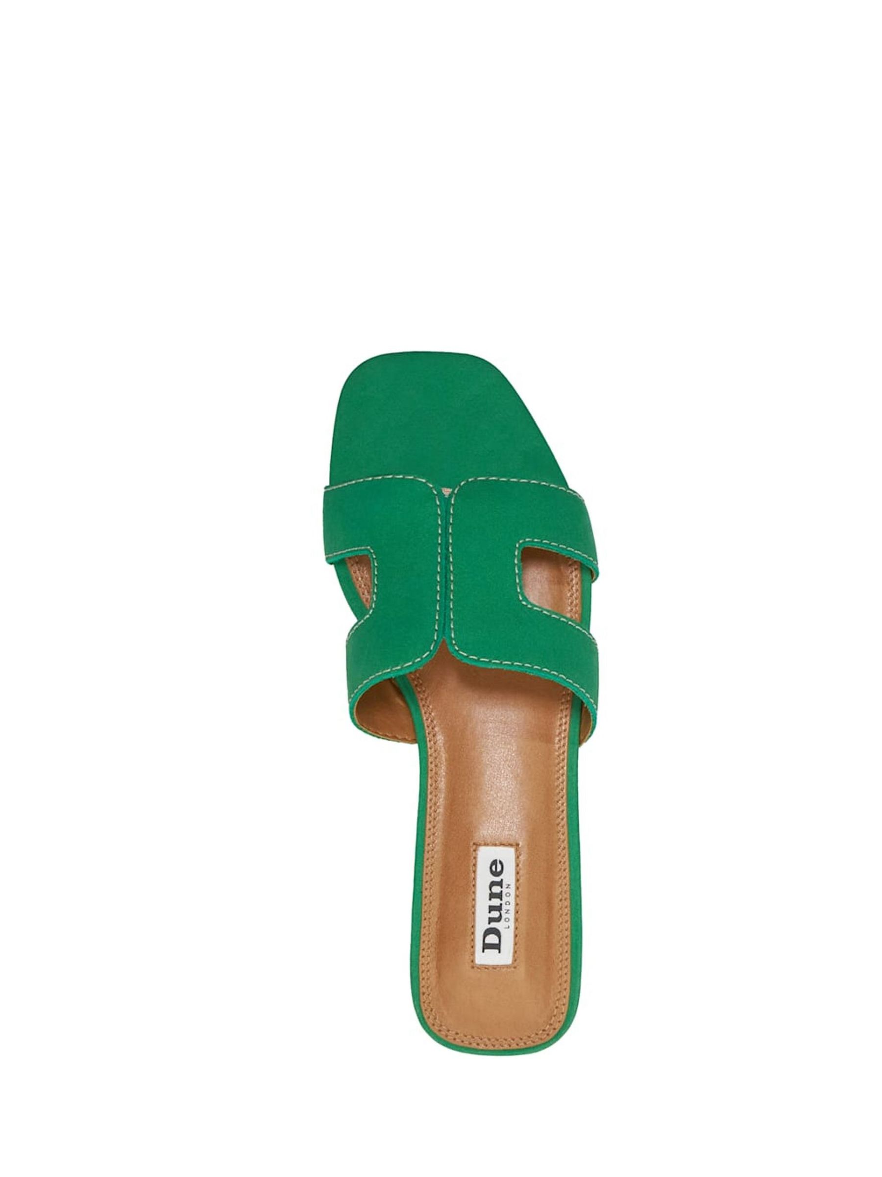 Buy Dune London Green Standard Fit Loupe Smart Slider Sandals From The buy-dune-london-green-standard-fit-loupe-smart-slider-sandals-from-the