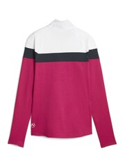 Puma Pink Womens Golf Lightweight Quarter-Zip Top - Image 5 of 5