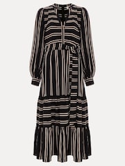 Phase Eight Black Stripe Laura Midaxi Dress - Image 7 of 7