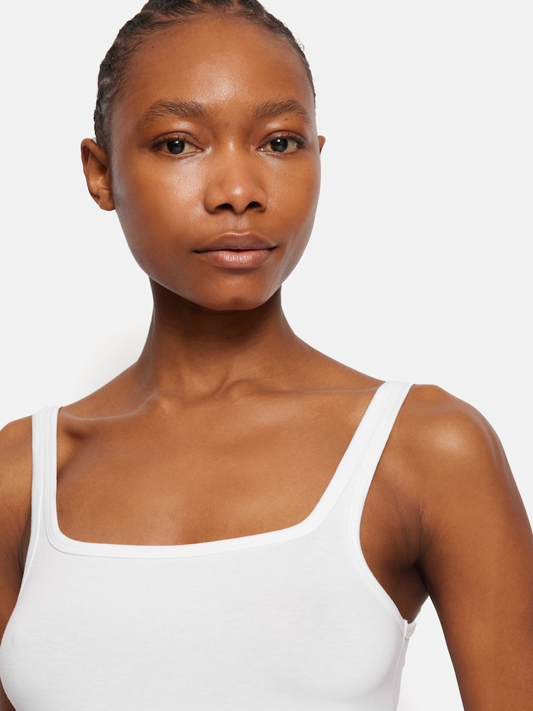 Jigsaw White Square Neck Layering Tank - Image 2 of 6