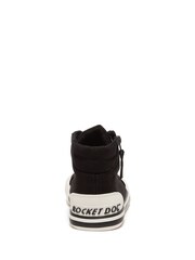 Rocket Dog Jazzin Hi 10A Canvas Cotton Black Trainers - Image 3 of 5