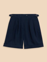 White Stuff Blue Una Shorts With Linen - Image 5 of 7