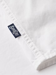 Superdry White 100% Cotton Merchant Store Short Sleeve Shirt - Image 5 of 6