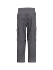 Mountain Warehouse Grey Active Kids Convertible Trousers - Image 3 of 5