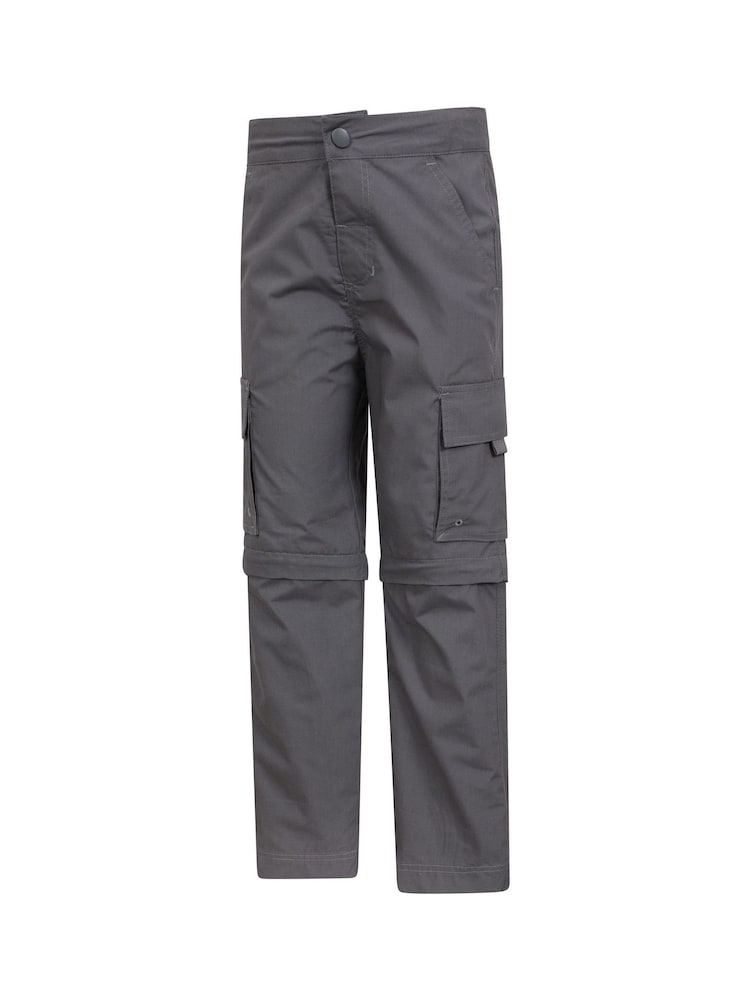 Mountain Warehouse Grey Active Kids Convertible Trousers - Image 4 of 5