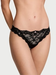 Victoria's Secret Black Thong Lace Knickers - Image 1 of 3