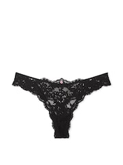 Victoria's Secret Black Thong Lace Knickers - Image 3 of 3